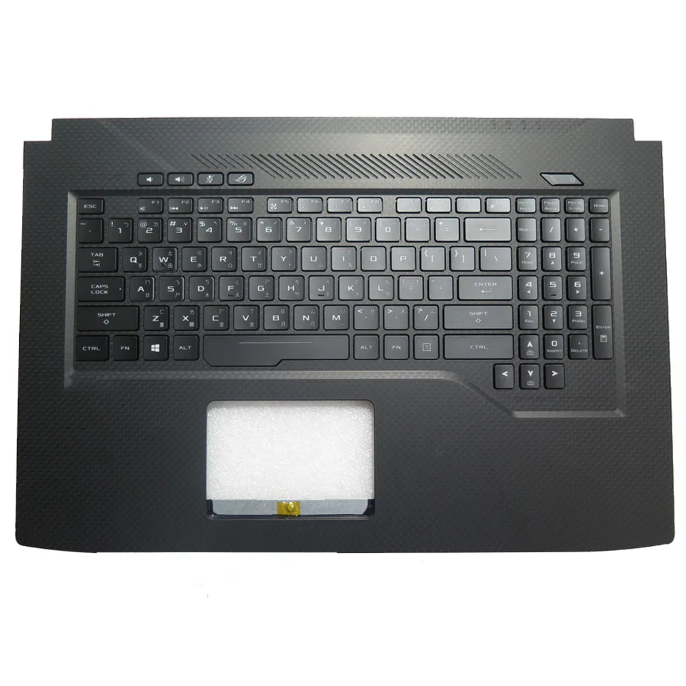 Laptop PalmRest&keyboard For ASUS GL703VM 90NB0GL1-R31US0 Black top case United States US/AR/TW/KR QWERTY keyboard with backlit