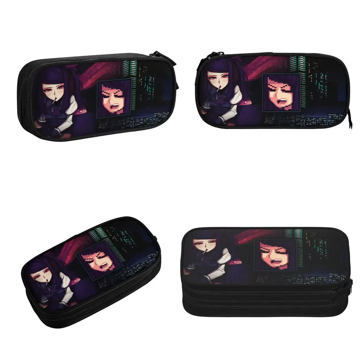 VA-11 Hall-A Logo Pencil Cases Big Capacity Pen Bags Pen Box Pencil Pouch For Boys Girls Students Stationery School Office