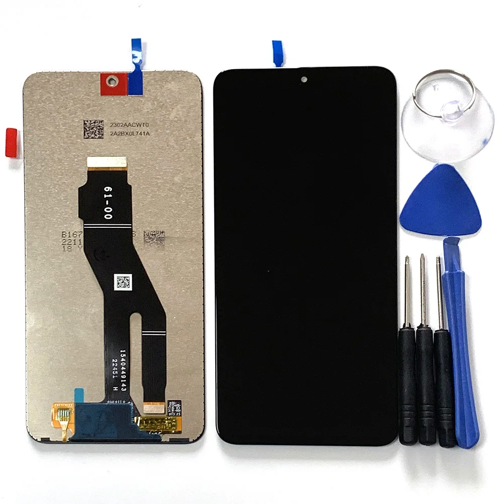 6.7 ''oryginalny dla Huawei Honor X8a wyświetlacz LCD CRT-LX1 Panel dotykowy Digitizer dla Honor X8a wyświetlacz CRT-LX2 CRT-LX3 rama