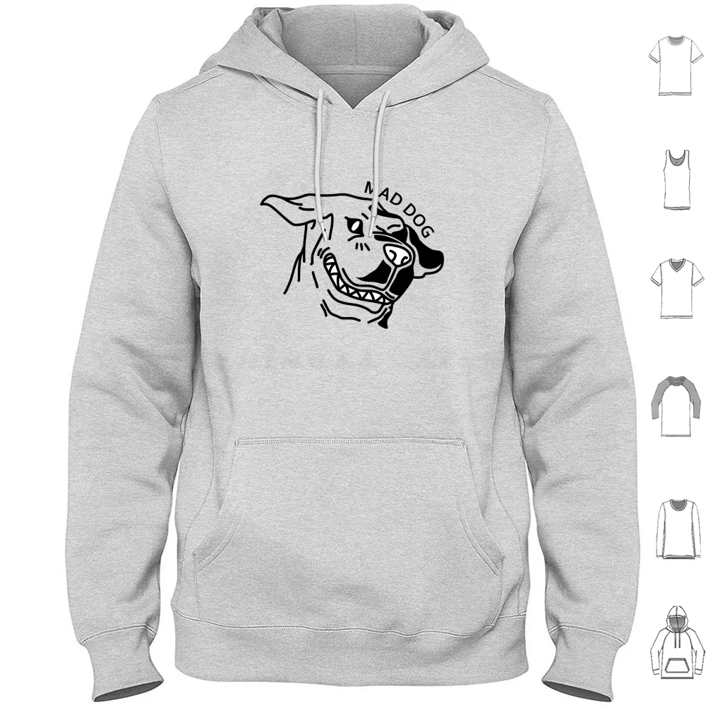 Mad Dog Savage Doggo T-Shirt Hoodies Long Sleeve Dog Puppy Crazy Dog Doggo Doggy Mad Dogs Growl Angry Dog Cool Dogs