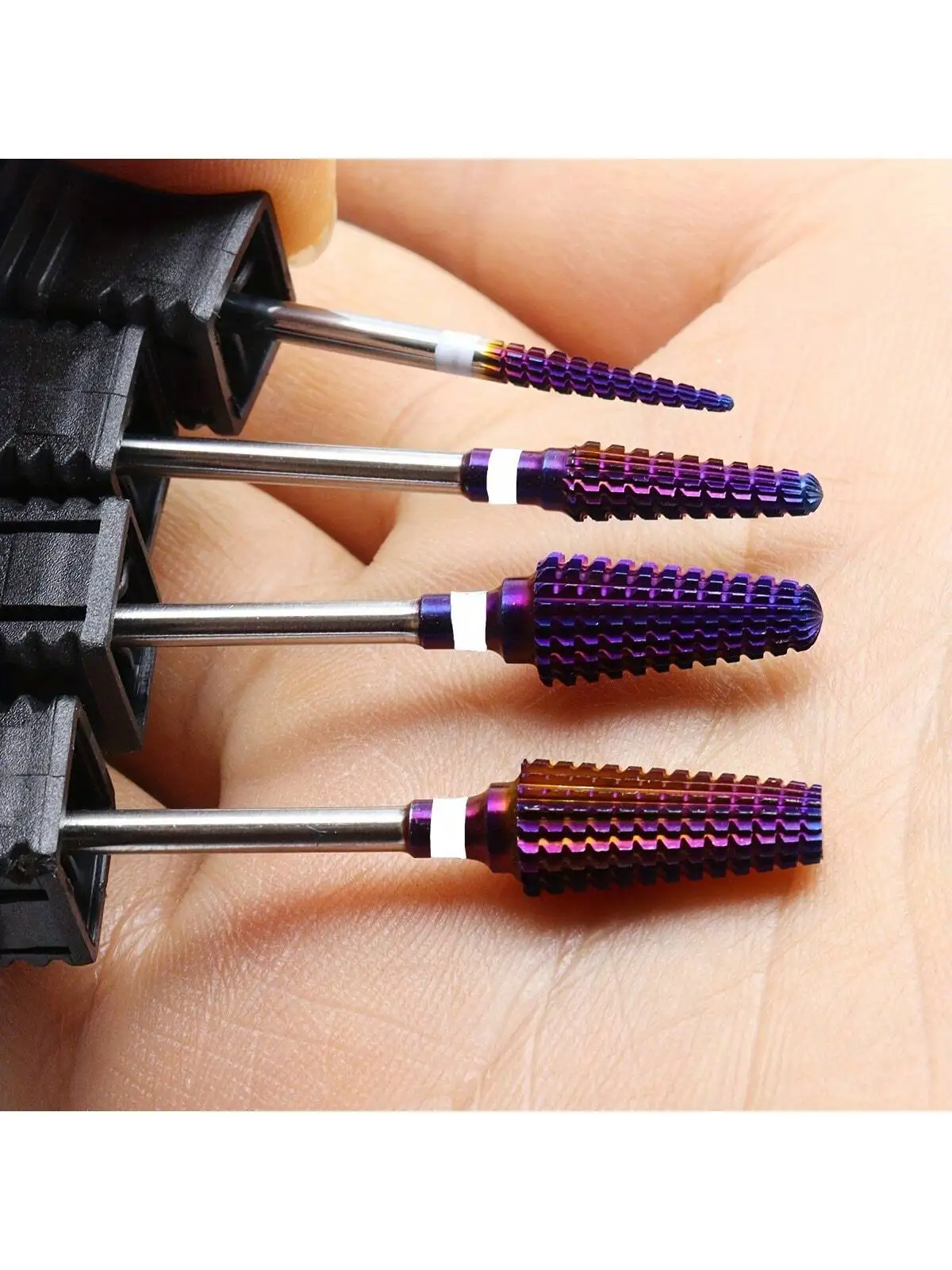 1 or 4pcs Tungsten Carbide Nail Drill Bits Set, 5-in-1 Nail Cleaning & Trimming Tools, Professional Manicure Nail Art