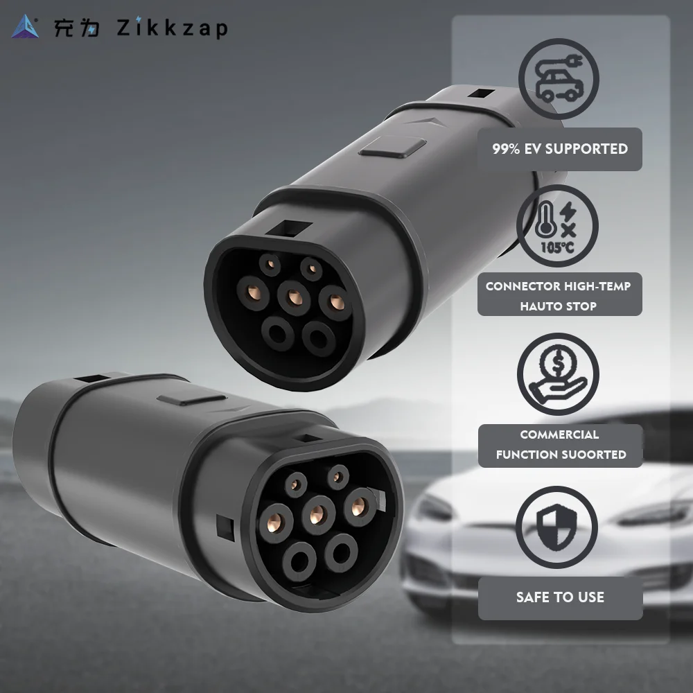 ZH-3 AC Adapter GBT-Type2 Electric Vehicle Charging Connector Car Charger Adapter