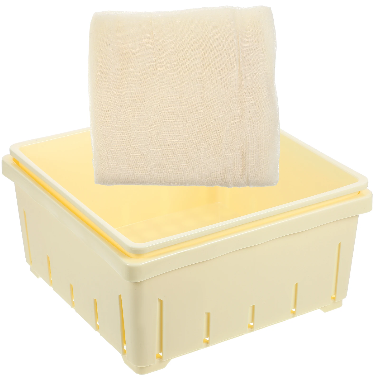 

1 set Tofu Mold Bean Curd Maker Press Mould Kitchen Tool MY505 505A Cloth DIY Sturdy Safe Practical Lightweight Easy Clean