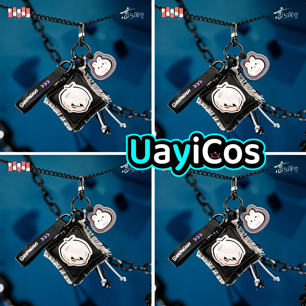 

In Stock Original Love and Deepspace Multifunctional Pendant Keychain Bag Rafayel Zayne Sylus Caleb Forbidden Area Sealed Anime