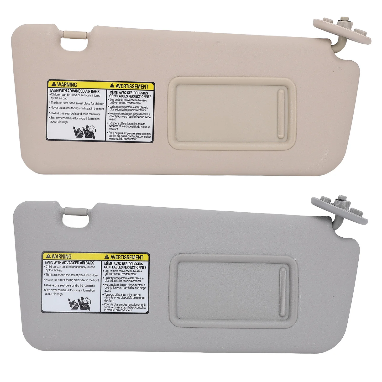 Car Front Right Passenger Side Sun Visor with Makeup Mirror Sun Blocking Elegant for RAV4 2004 to 2005 Car Accessories