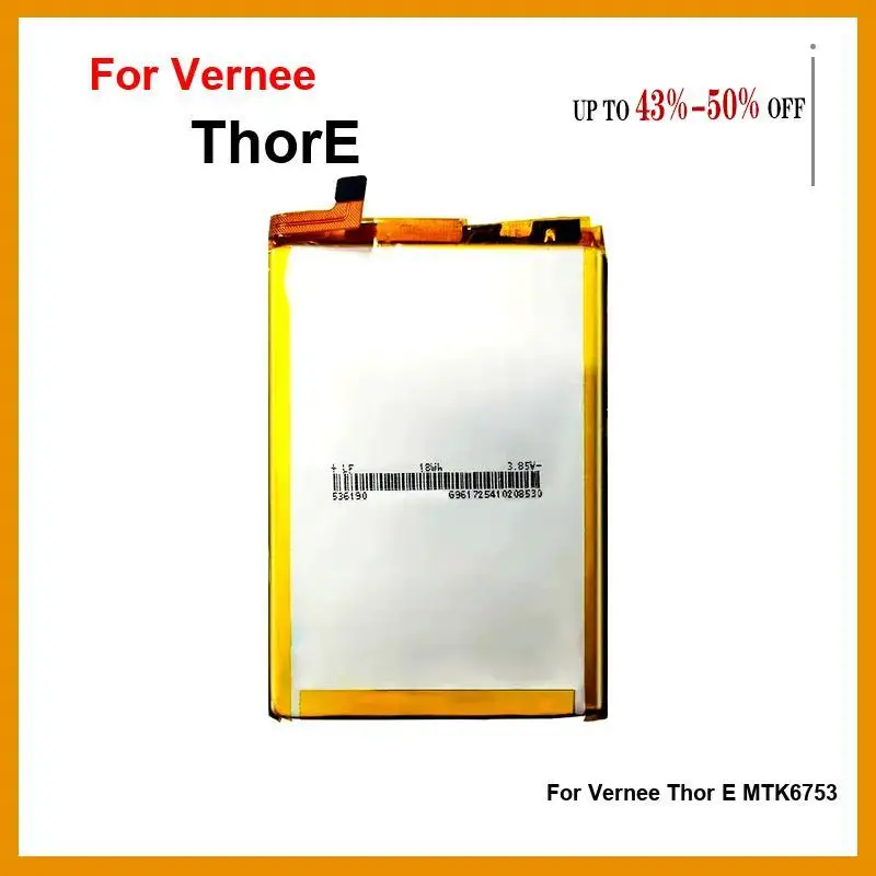Thore для Vernee Thor E MTK6753, аккумулятор для мобильного телефона 5020 мАч, высокое качество