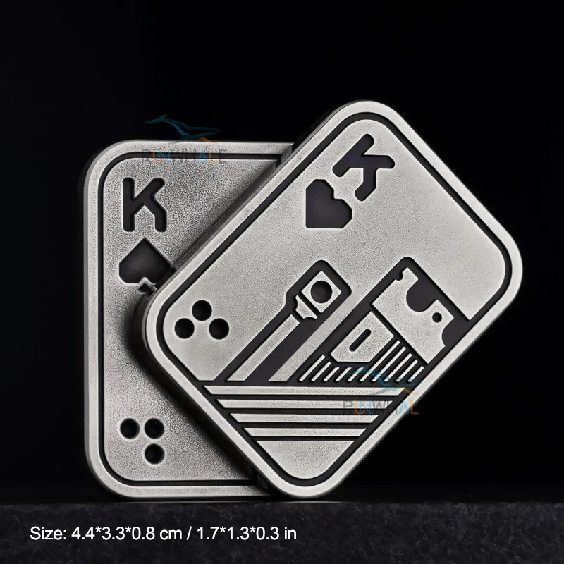 Edc Push Slider Metal Fidget Anti Stress Speelgoed Volwassenen Vinger Spinner Poker Verlichten Angst Speelgoed Draagbare Pop Magnetische Slider Games