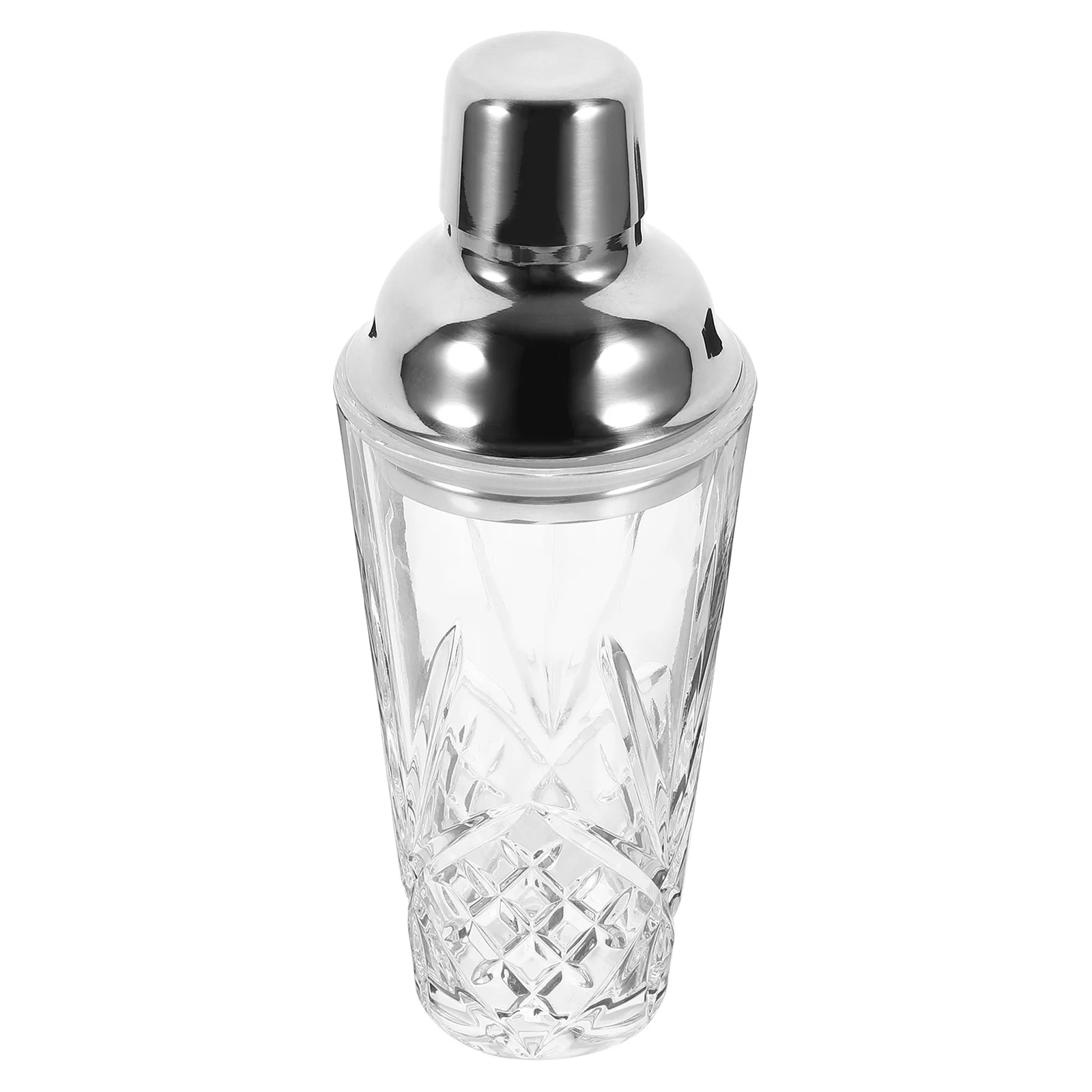 

Transparent Cocktail Shaker Stainless Steel Lid Ideal for Cocktails Milk Teas Cold Drinks Easy to Operate
