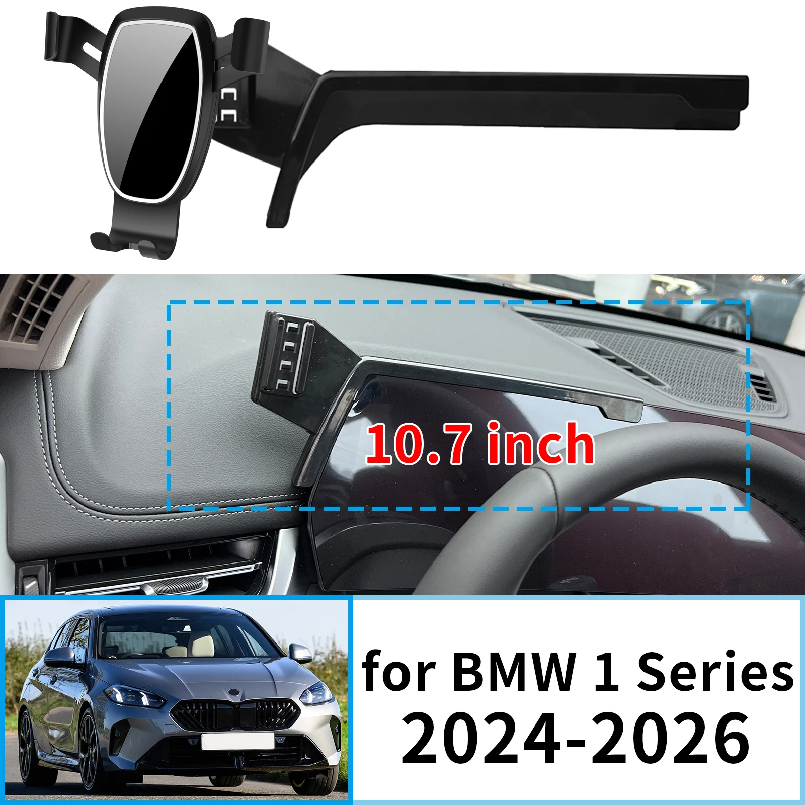

for BMW 1 Series 2024 2025 2026 BMW120 116 M135 xDrive Navigation Bracke Screen Base Phone Holder Mount Car ​​accessoires