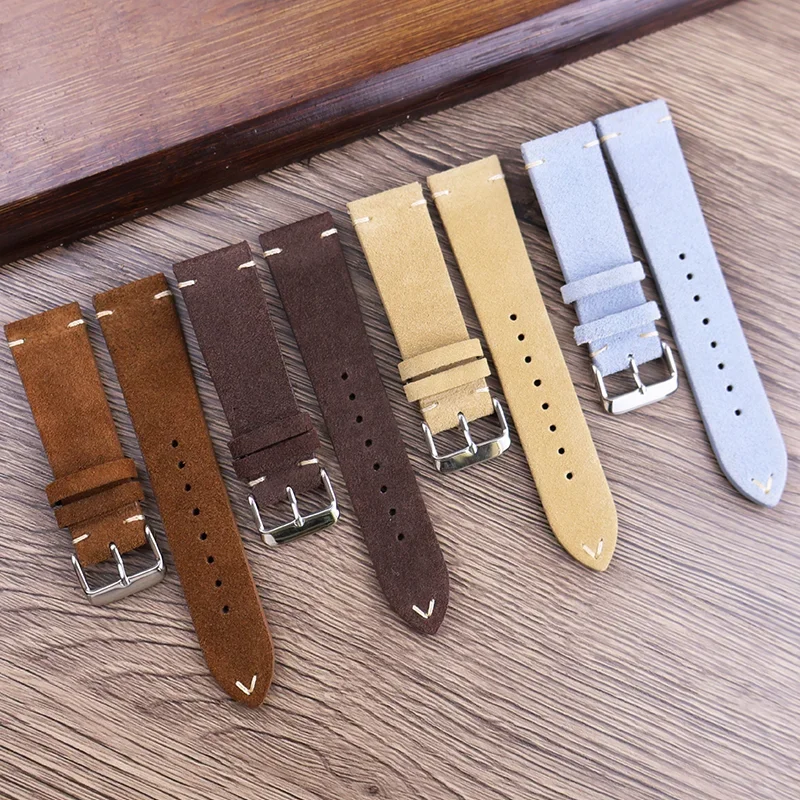 18mm 20mm 22mm Leather Strap for Samsung Galaxy Watch 7/6/5/4 40 44mm Bracelet for Xiaomi Redmi Watch 5 Lite/Active Accessories