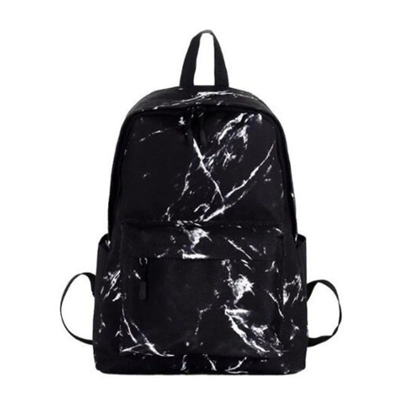 Mochila de lona para adolescente, Lady's Casual Marble Bag, Moda Unisex