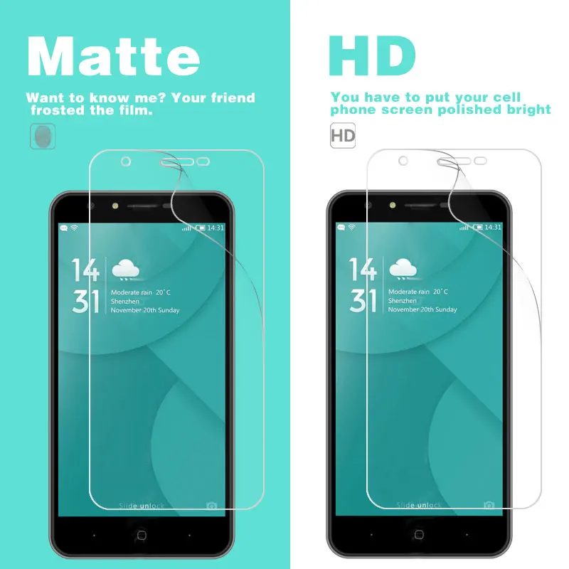 Anti-Glare Matte Film For Doogee X9 Mini Pro Y100X Y200 Y300 Y6 LCD HD Clear Glossy Film Cover With Cleaning Tools