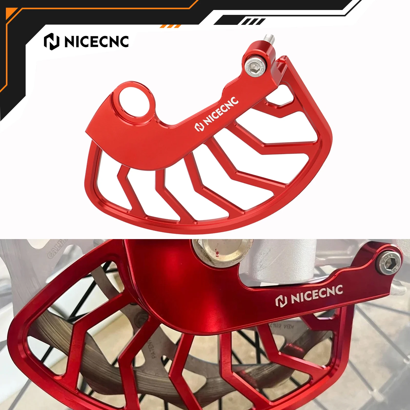 

NICECNC Front Brake Disc Guard For Beta RR 300 RR250 RR125 RR350 RR390 RR430 RR480 Race Edition 2020-2024 2023 Aluminum Alloy