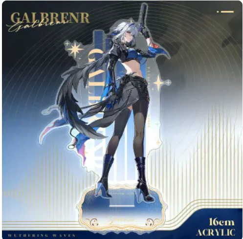 Anime Wuthering Waves Iuno Acrylic Carlotta Montelli Galbrena Stand Figure Model Plate Cosplay Collection Desktop Decor MYQP