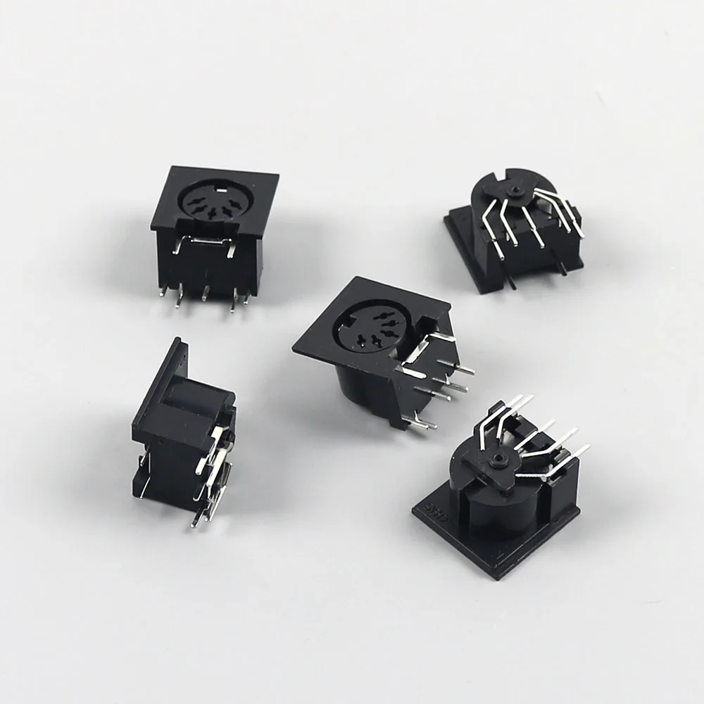5/10PCS PCB Panel Mount Female Connector DIN5 DIN 5-Pin Jack DS-5-01 MIDI