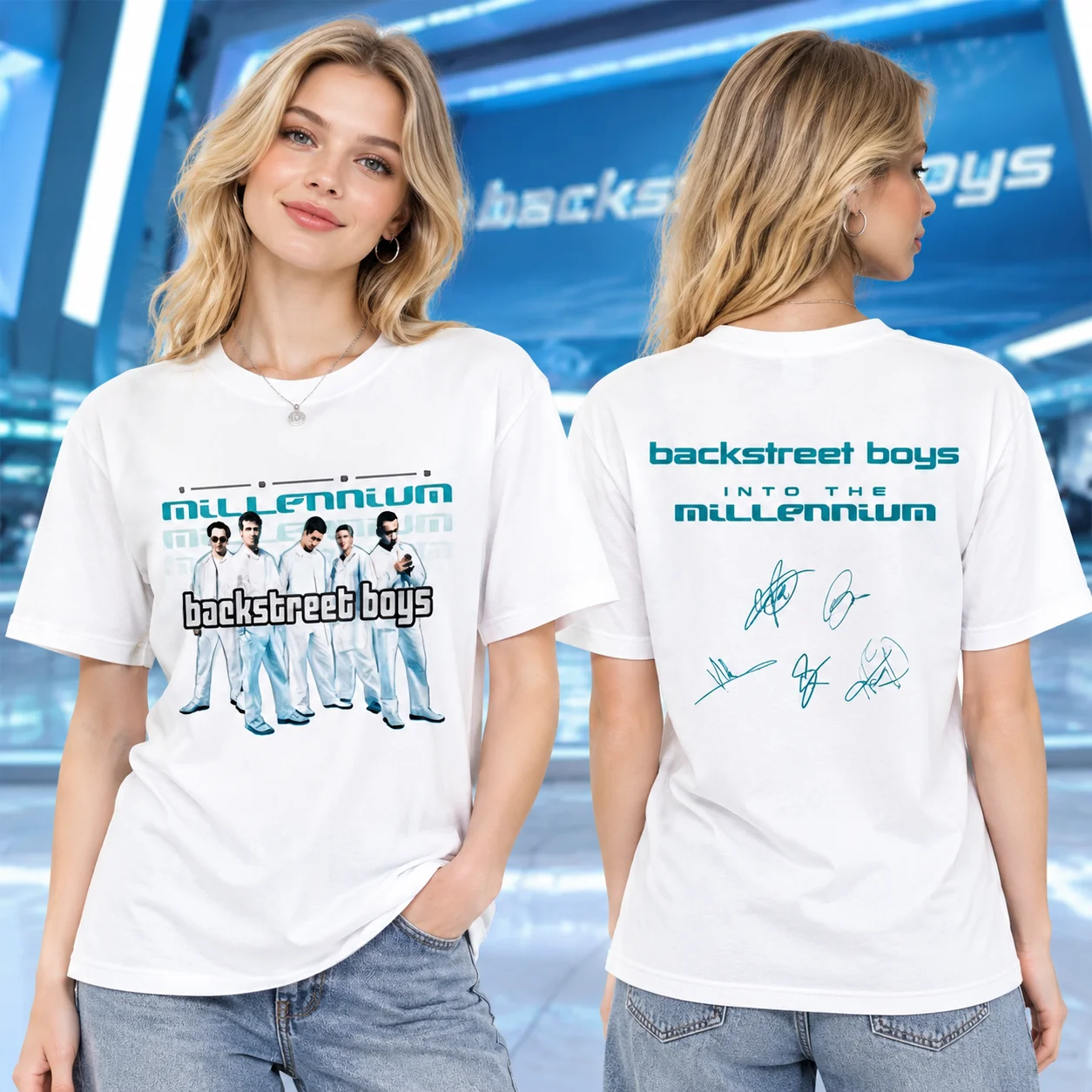 Backstreet Boys T-Shirts Y2K Fun Casual Cotton Clothing Gift Clothing Into The MILLENNIUM Vintage Tops Women Men Streetwear Tees