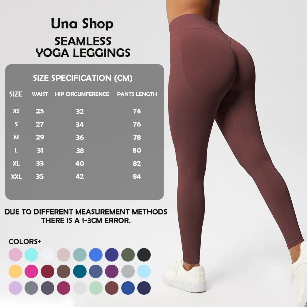 

Una-Shop Seamless Quick Dry High Waist Yoga Leggings Fitness Breathable Sports Push Up Tights Woman Gym Workout Pants Sportswear