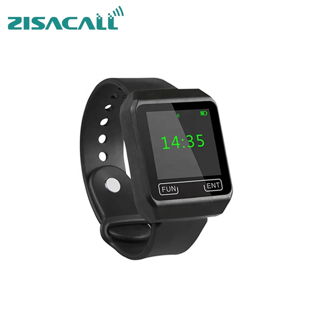 High Quality Restaurant Service Waiter Caller Buzzer Paging Calling System Smart Wireless Wrist Watch Pager