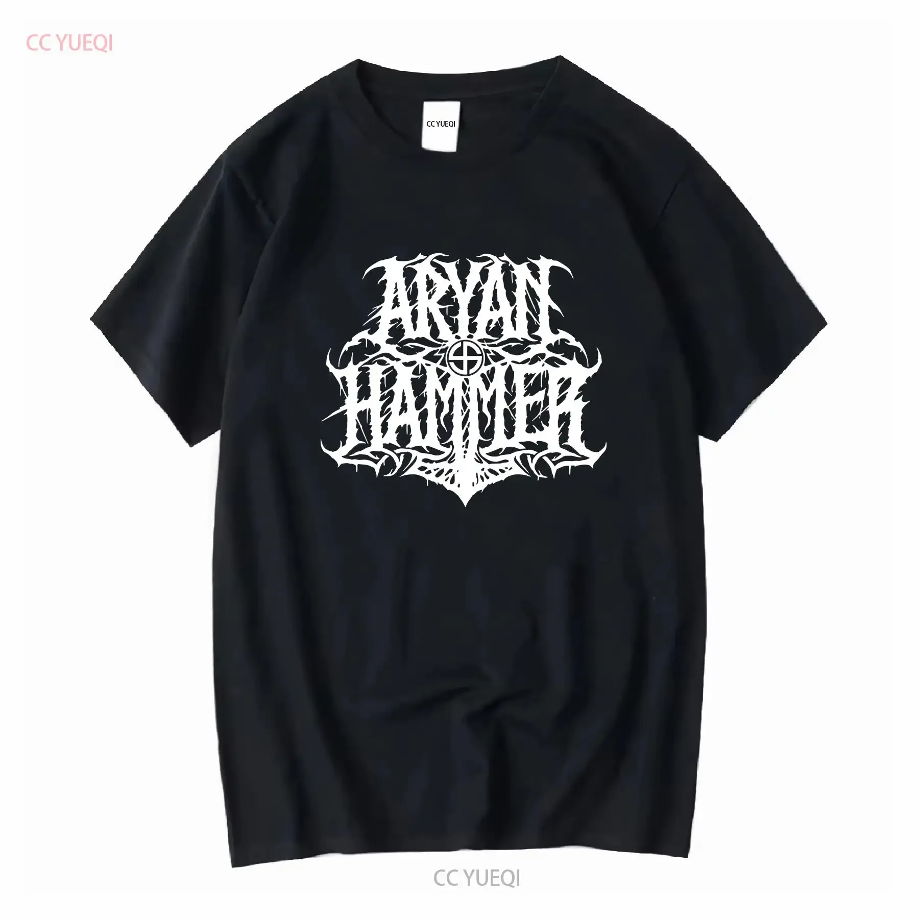 

Limited New Aryan Hammer Finland Black Metal Band Music T Shirt M 3XL long or short sleeves vintage Washed Unisex Versatile