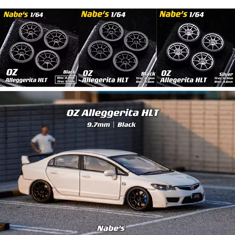 

1/64 Nabex X Chica OZ HLT modified wheel hub 9.7mm 10.5mm alloy toy car model modified wheel hub secondary modification