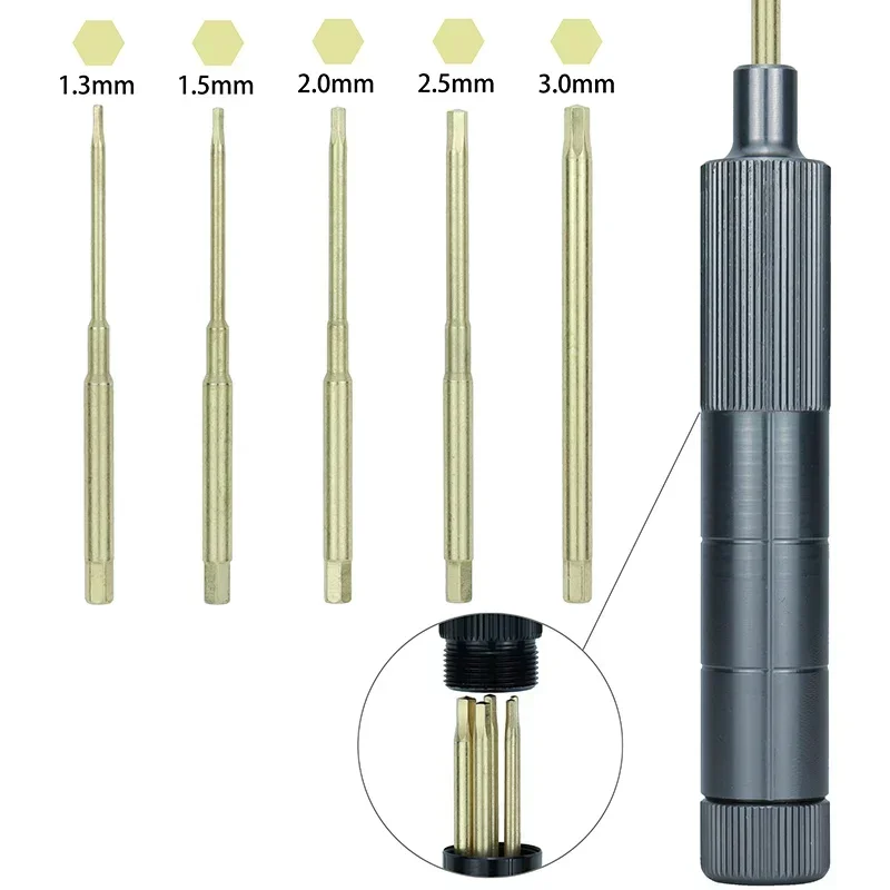 Tournevis hexagonal de 1.5/2.0/2.5/3.0mm, kit d'outils pour hélicoptère RC, quadrirotor RC modèles voiture importateur, outils manuels de réparation