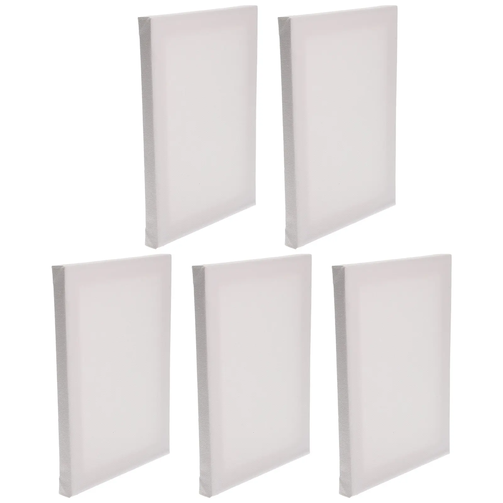 5Pcs Canvas for Painting Oil Frame Small Blank Stretched Canvas Set for Acrylic Watercolor Gouache Pastel Art Supplies Crafts