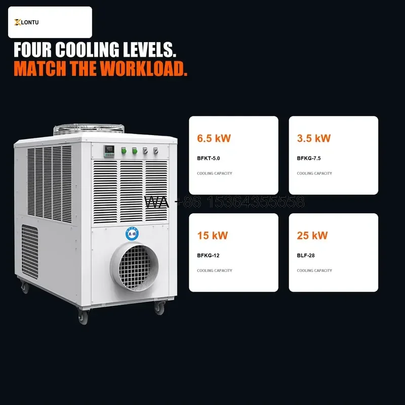Wmwmnu for   BFLQ Explosion Proof Portable Air Conditioner 3.5 28kW Mobile Spot Cooling 220 380V Hazardous Area IIB T4 Gb