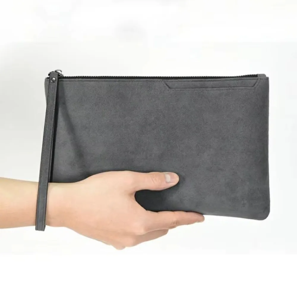 

New Portable Men's Business Clutch Bag Large Capaci Coin Purse Handheld Busin Soft Surface Ort Leather Wallet