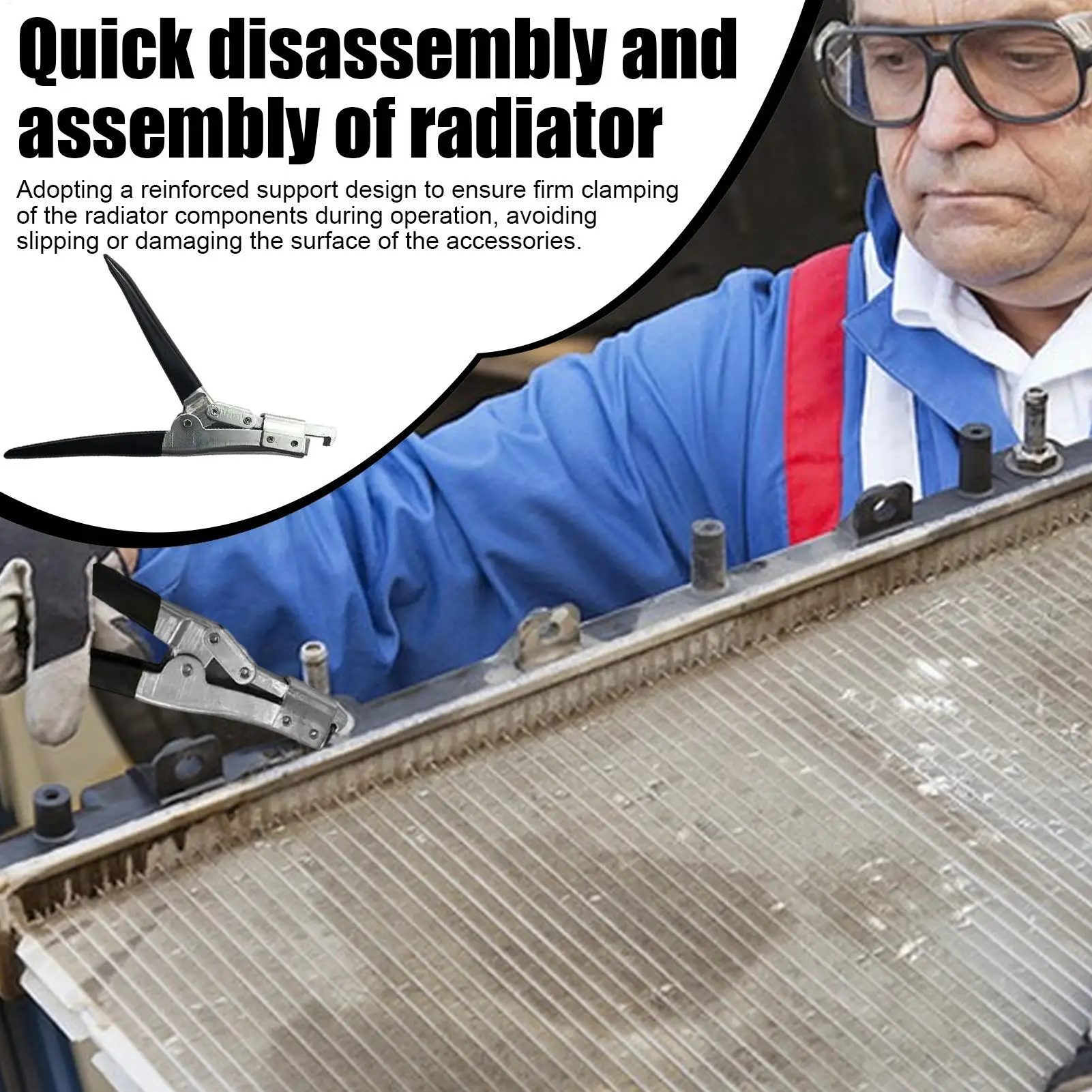 

Hose Clamp Pliers Radiator Pliers Crimper Tool For Plumber Exhaust Electrical HVAC Repair Mechanic Appliance Car Coolant System