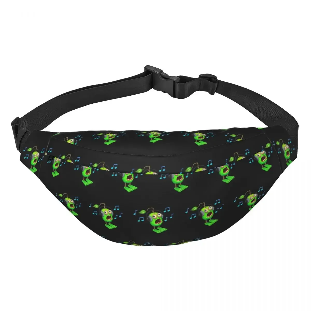 Mijn Zingende Monsters Muziekspel Anime Cartoon Fanny Pack Voor Vrouwen Mannen Cool Sling Crossbody Heuptas Reizen Telefoon Geld Zakje