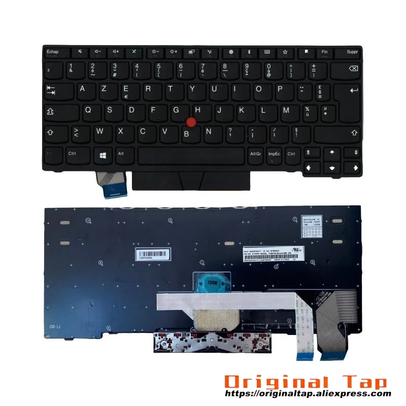 FR French Keyboard for Lenovo Thinkpad X280 A285 X390 X395 L13 Yoga Gen 1 01YP011 01YP091 01YP171