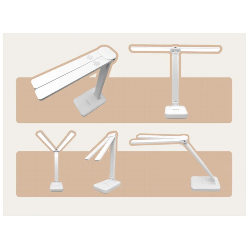 

PORK-LED Desk Lamp 3 Level Dimmable Touch Night Light USB Rechargeable Eye Protection Foldable Desk Lamp