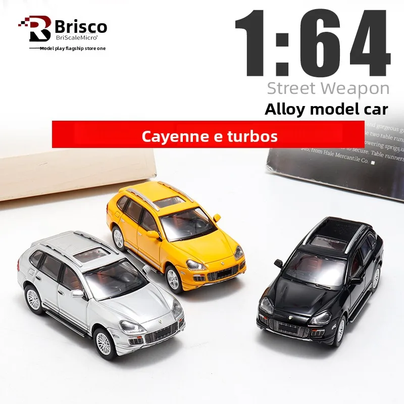 ダイキャスト-briscalemicro-1-64-スケールポルシェカイエンターボ-s-シミュレーション合金車モデルグッズおもちゃお土産ディスプレイ装飾品
