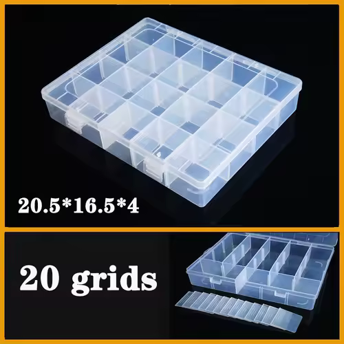 Transparent Plastic box Screw Compartment Box Jewelry Earring Display Case Container Clear Terminal Organizer Tool Storage boxes - Image 37