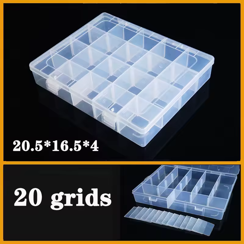 Transparent Plastic box Screw Compartment Box Jewelry Earring Display Case Container Clear Terminal Organizer Tool Storage boxes - Image 37