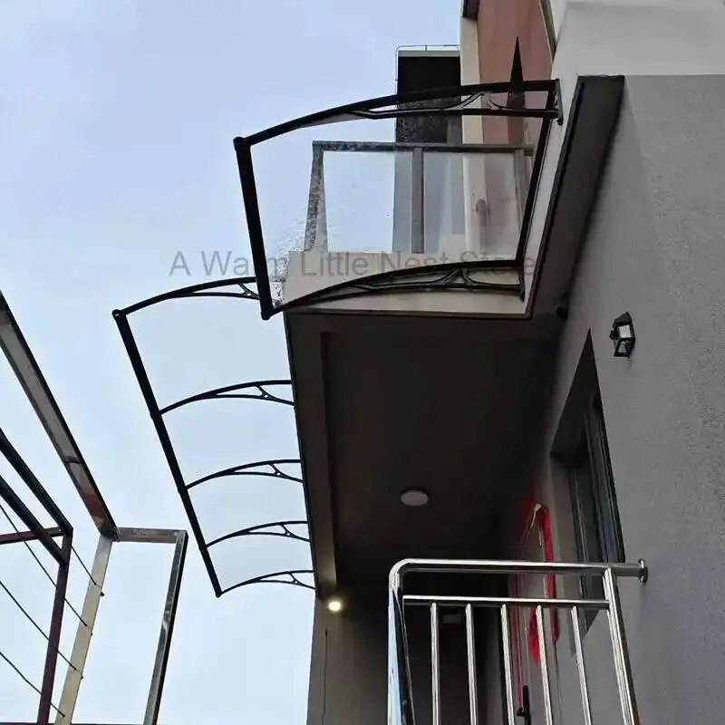 Aluminum Awning for Household Alloy Canopy Balcony Gazebo Waterproof Awning with Large Sink Gazebos for Outdoor Courtyard Eaves