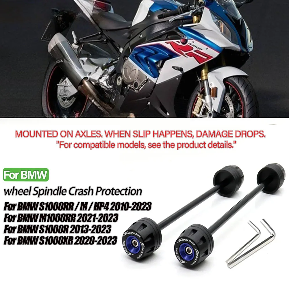 

Slider Motorbike Wheel Protector S1000 R RR XR M 2020 2021 for BMW S1000RR S1000R S1000XR 2019-2022 Rear Front Axle Fork Crash