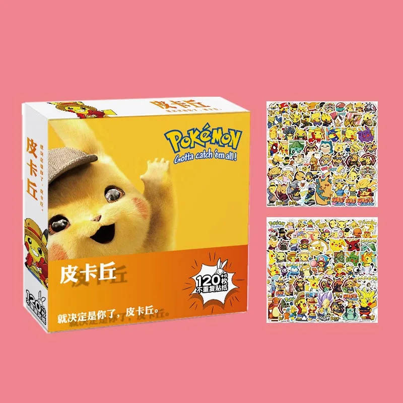 10box/lot Cartoon Pokemon Stickers Set Kawaii Pikachu Scrapbooking DIY Diary Decorative Sealing Sticker Album Stick Label