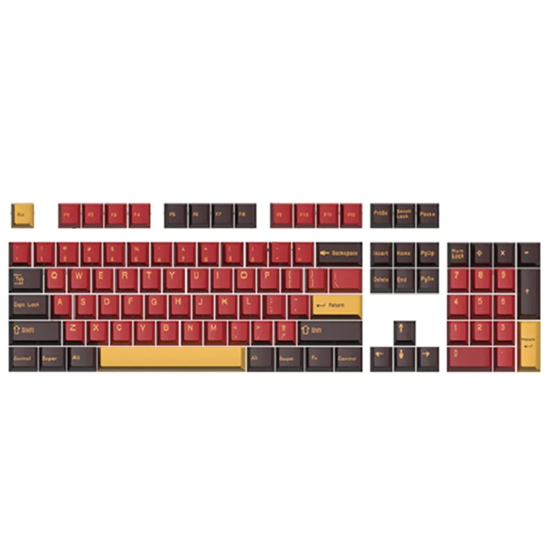 115-Key Pbt Sublimation Process Mechanical Keyboard Keycap With Key Puller For 61/87/104/108/Numeric Keyboard