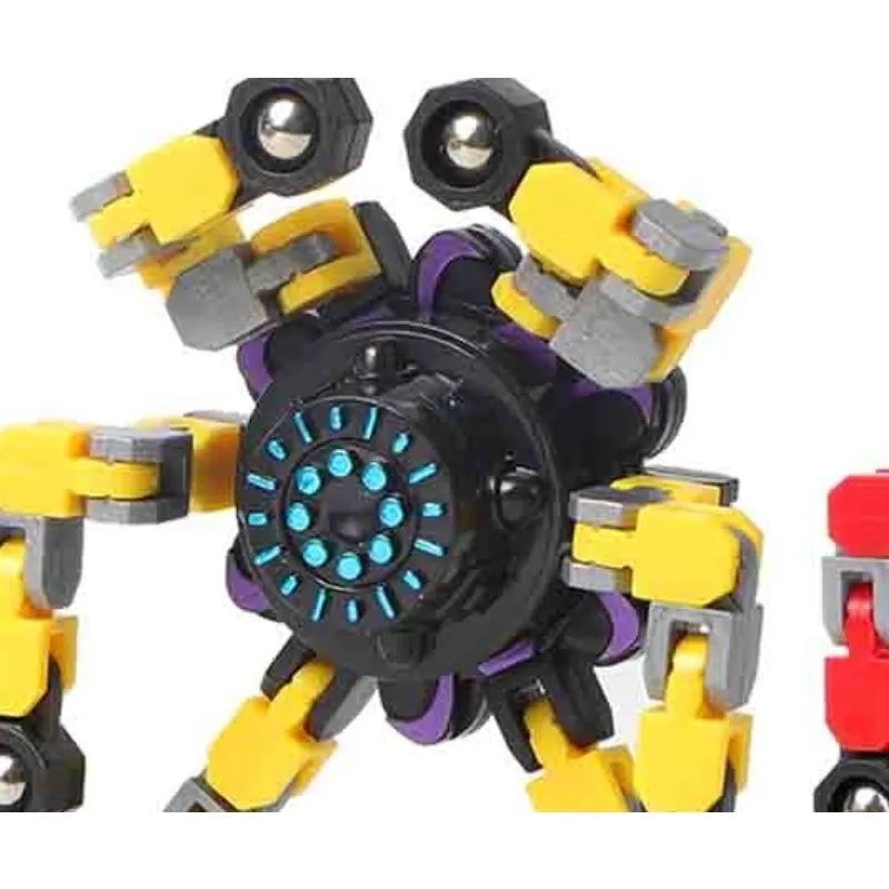 8 pezzi di rotazione catena di sfiato giocattoli agitarsi robot deformabile punta delle dita giroscopio bambini spinner fai da te robot di decompressione creativo