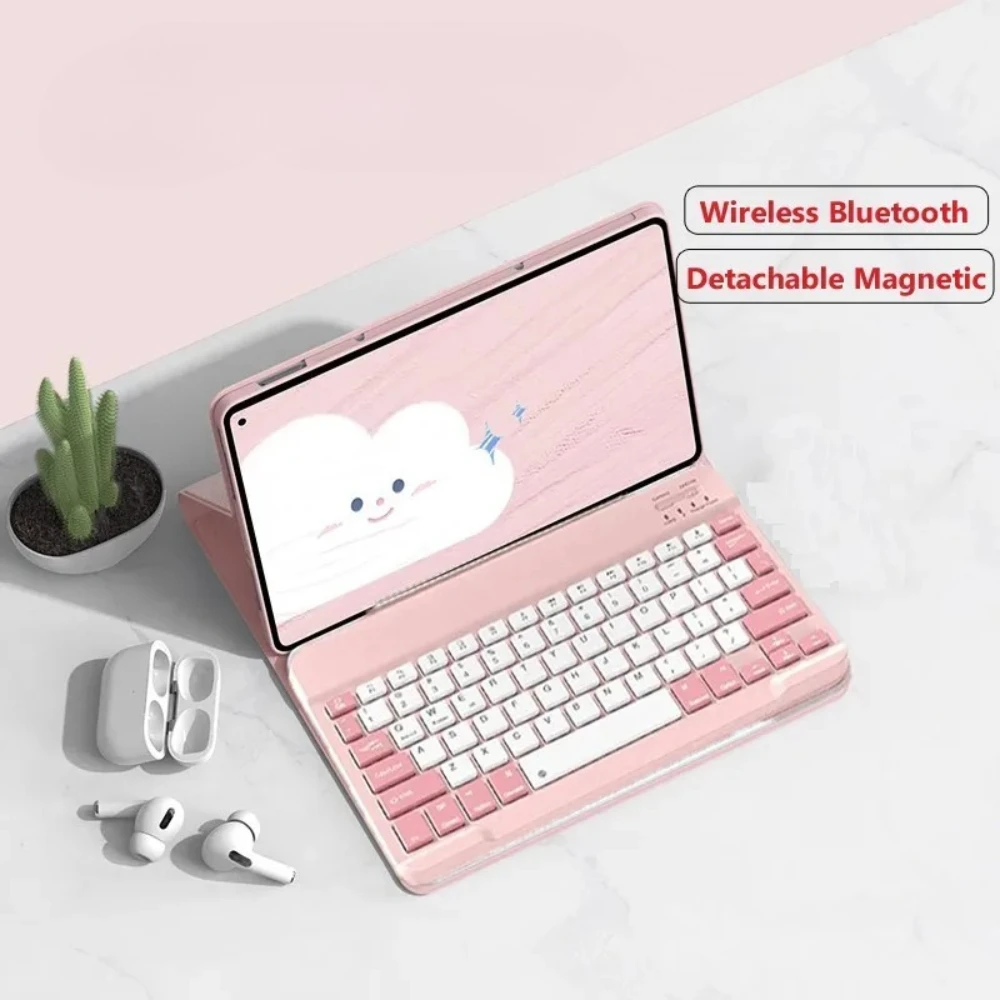 

Case with Bluetooth Keyboard for Honor Pad X8a 11 Inch X9a 11.5 Inch ELN2-W09 X9 Pro X9 V9 11.5 Inch X8 Pro X8 Lite Tablet Cover