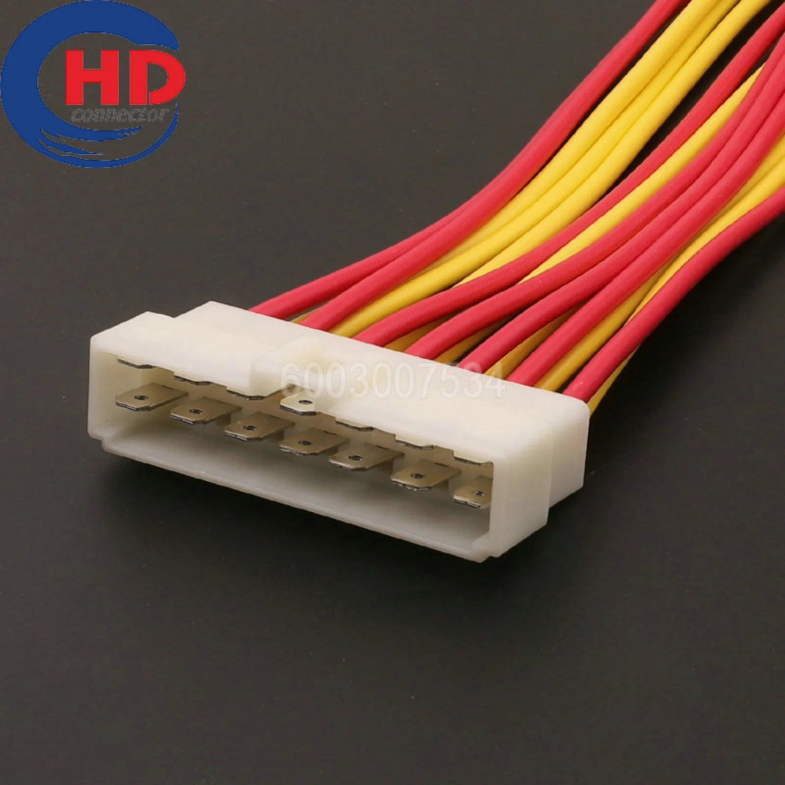 14 Pin Connector Unsealed 6.3mm Male Connector Motorcycle Electrical Harnesses Wiring Harness Housing Cable Socket