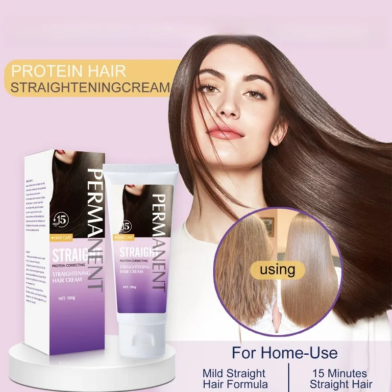 

100 г кератиновый крем для выпрямления волос Кератиновый крем для восстановления волос Уход за волосами Профессиональный кератиновый перманентный выпрямитель волос Уход за волосами