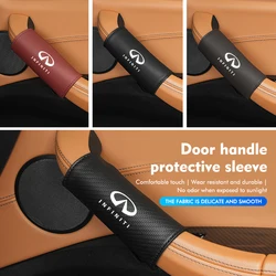 Car Door Inner Handle Sleeve Anti-Wear Leather Protective Case For Infiniti FX35 Q30 G37 QX70 G35 QX50 QX60 QX80 QX30 JX35 G25