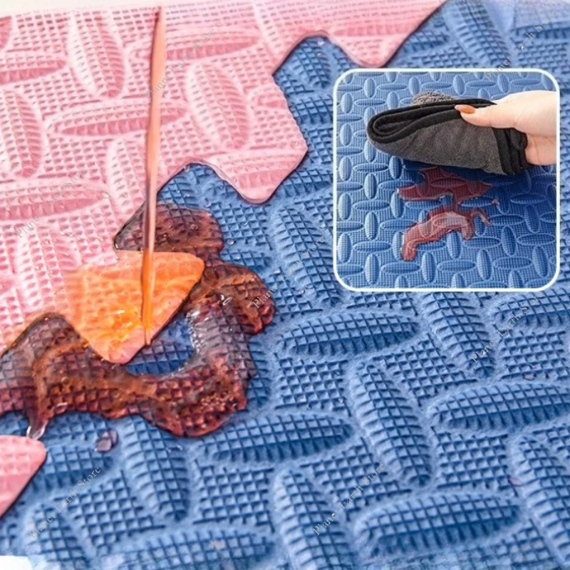 6/9/12 szt. Dziecięca mata puzzle podłogowa dywanik dla dzieci Bebe materac mata do aktywności w pokoju dziecięcym płytki zabawka dywan jednolity kolor 30*30*1CM
