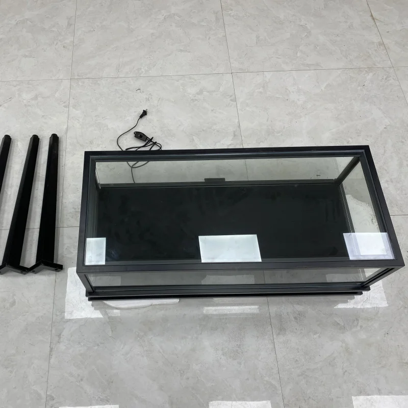

Настраиваемый демонстрационный шкаф для ювелирных изделий Hongzhan Simple Detachable с LED-подсветкой, из нержавеющей стали и закаленного стекла