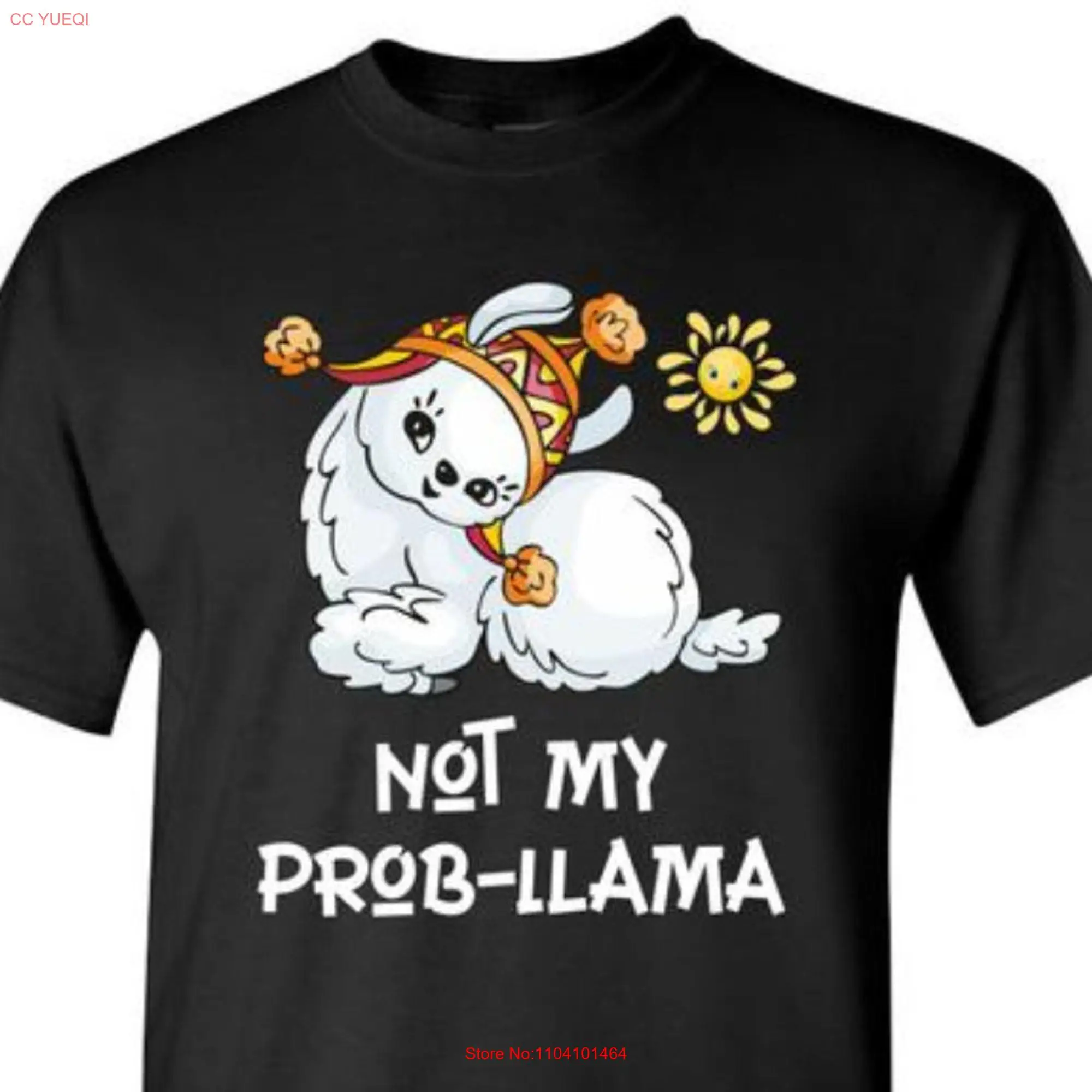 NOT My PROBLLAMA T Shirt Funny Problem Llamas Llama for Men and Women long or short sleeves