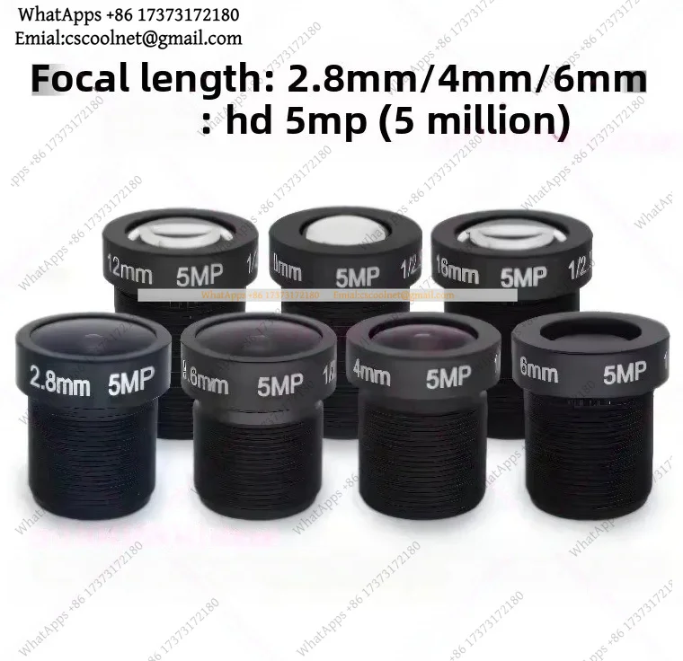 1pcs Replacement Glass Lens for EZVIZ C8W C6C C2 Camera 5MP HD M12 Interface Security Accessory