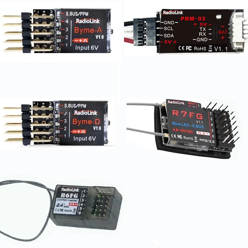 Receiver RadioLink RC Receiver R12DSM R12DS R9DS R8FM R6DSM R6DS R6FG R7FG Rc Receiver 2.4G Signal for RC Transmitter