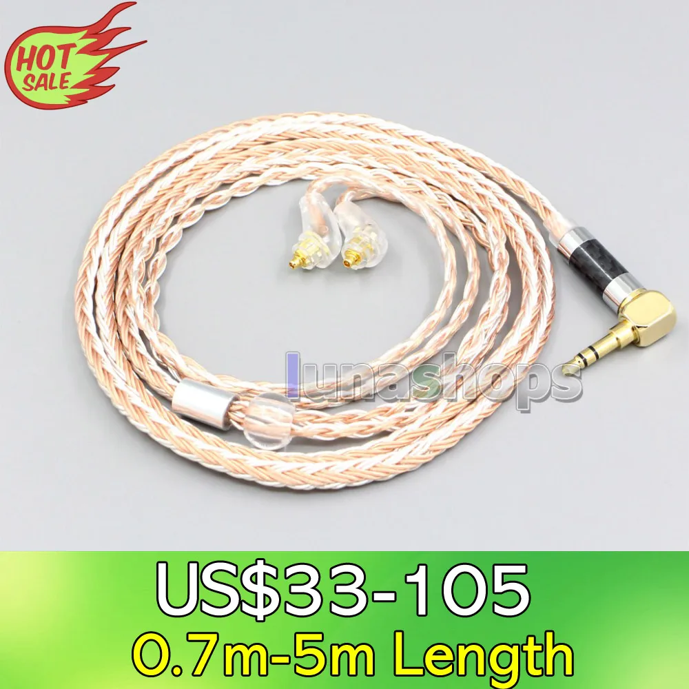 

LN006714 XLR 4,4 мм 2,5 мм 16-жильный посеребренный OCC смешанный кабель для наушников для Sony XBA-H2 XBA-H3 XBA-Z5 xba-A3 xba-A2